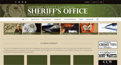 Desktop Screenshot of montereysheriff.org